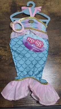 My Life As Teal Mermaid Swimsuit for 18" Doll NEW